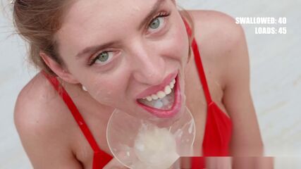 Cum Queen Takes BBC Bukkake